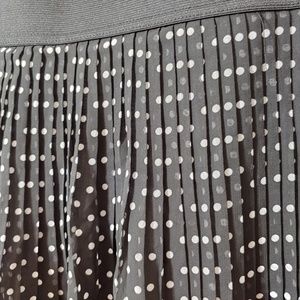 Heart n Crush Skirts - Heart n Crush Pleated Chiffon Polka Dot Mini Skirt Heart n Crush Skirts - Heart n Crush Pleated Chiffon Polka Dot Mini Skirt